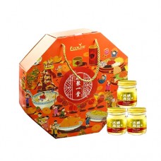 Premium Gift Pack Bird's Nest with Rock Sugar<br/>吉祥如意开运金币冰糖燕窝礼盒（8罐x70ml)